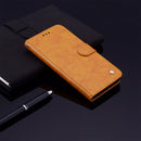 Business Style Oil Wax Texture Horizontal Flip Leather Case for Huawei Mate 20 Lite, with Holder & Card Slots & Wallet (Brown)