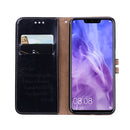 Business Style Oil Wax Texture Horizontal Flip Leather Case for Huawei Nova 3, with Holder & Card Slots & Wallet (Black)