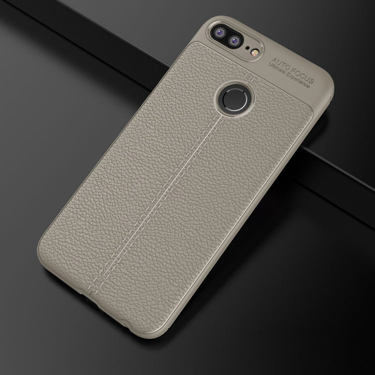 For Huawei Honor 10 Lite Litchi Texture Soft TPU Protective Case (Grey)
