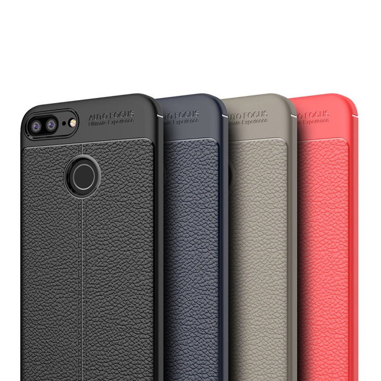 For Huawei Honor 10 Lite Litchi Texture Soft TPU Protective Case (Black)