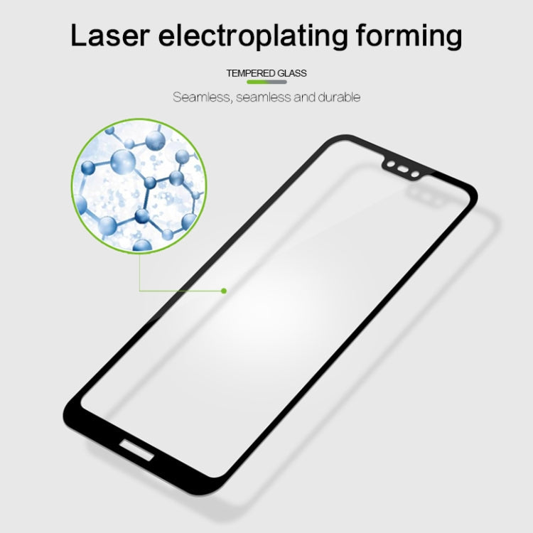 MOFI for Huawei P20 Lite 9H Surface Hardness 2.5D Edge Full Screen Tempered Glass Film Screen Protector(Black)
