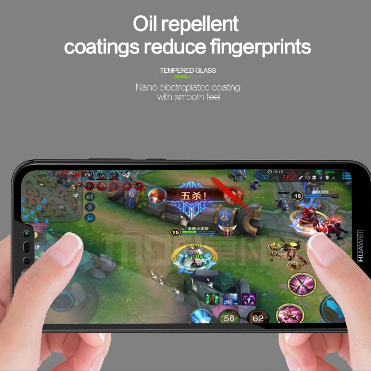 MOFI for Huawei P20 Lite 9H Surface Hardness 2.5D Edge Full Screen Tempered Glass Film Screen Protector(Black)