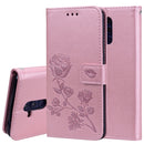 Rose Embossed Horizontal Flip PU Leather Case for Huawei Mate 20 Lite, with Holder & Card Slots & Wallet (Rose Gold)