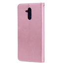 Rose Embossed Horizontal Flip PU Leather Case for Huawei Mate 20 Lite, with Holder & Card Slots & Wallet (Rose Gold)