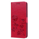 Rose Embossed Horizontal Flip PU Leather Case for Huawei Mate 20 Lite, with Holder & Card Slots & Wallet (Red)