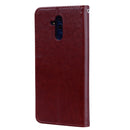 Rose Embossed Horizontal Flip PU Leather Case for Huawei Mate 20 Lite, with Holder & Card Slots & Wallet (Brown)