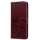 Rose Embossed Horizontal Flip PU Leather Case for Huawei Honor 10 Lite, with Holder & Card Slots & Wallet (Brown)