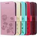 Rose Embossed Horizontal Flip PU Leather Case for Huawei Honor 10 Lite, with Holder & Card Slots & Wallet (Rose Gold)