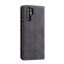 CaseMe-013 Multifunctional Retro Frosted Horizontal Flip Leather Case for Huawei P30 Pro, with Card Slot & Holder & Wallet (Black)