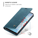 CaseMe-013 Multifunctional Retro Frosted Horizontal Flip Leather Case for Huawei P30 Pro, with Card Slot & Holder & Wallet (Blue)