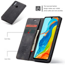 CaseMe-013 Multifunctional Retro Frosted Horizontal Flip Leather Case for Huawei P30 Lite, with Card Slot & Holder & Wallet (Black)