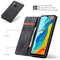 CaseMe-013 Multifunctional Retro Frosted Horizontal Flip Leather Case for Huawei P30 Lite, with Card Slot & Holder & Wallet (Black)