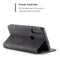 CaseMe-013 Multifunctional Retro Frosted Horizontal Flip Leather Case for Huawei P30 Lite, with Card Slot & Holder & Wallet (Black)