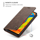 CaseMe-013 Multifunctional Retro Frosted Horizontal Flip Leather Case for Huawei P30 Lite, with Card Slot & Holder & Wallet (Coffee)
