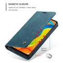 CaseMe-013 Multifunctional Retro Frosted Horizontal Flip Leather Case for Huawei P30 Lite, with Card Slot & Holder & Wallet (Blue)