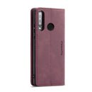 CaseMe-013 Multifunctional Retro Frosted Horizontal Flip Leather Case for Huawei P30 Lite, with Card Slot & Holder & Wallet (Wine Red)