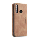 CaseMe-013 Multifunctional Retro Frosted Horizontal Flip Leather Case for Huawei P30 Lite, with Card Slot & Holder & Wallet (Brown)