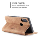 CaseMe-013 Multifunctional Retro Frosted Horizontal Flip Leather Case for Huawei P30 Lite, with Card Slot & Holder & Wallet (Brown)