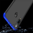 GKK Three Stage Splicing Full Coverage PC Case for Huawei Nova 4e / P30 Lite (Black Blue)
