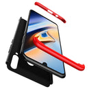 GKK Three Stage Splicing Full Coverage PC Case for Huawei Nova 4e / P30 Lite (Black Red)