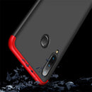 GKK Three Stage Splicing Full Coverage PC Case for Huawei Nova 4e / P30 Lite (Black Red)