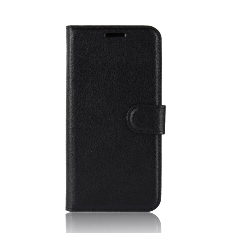 Litchi Texture Horizontal Flip Leather Case for Huawei P30, with Holder & Card Slots & Wallet (Black)