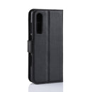 Litchi Texture Horizontal Flip Leather Case for Huawei P30, with Holder & Card Slots & Wallet (Black)