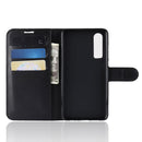 Litchi Texture Horizontal Flip Leather Case for Huawei P30, with Holder & Card Slots & Wallet (Black)