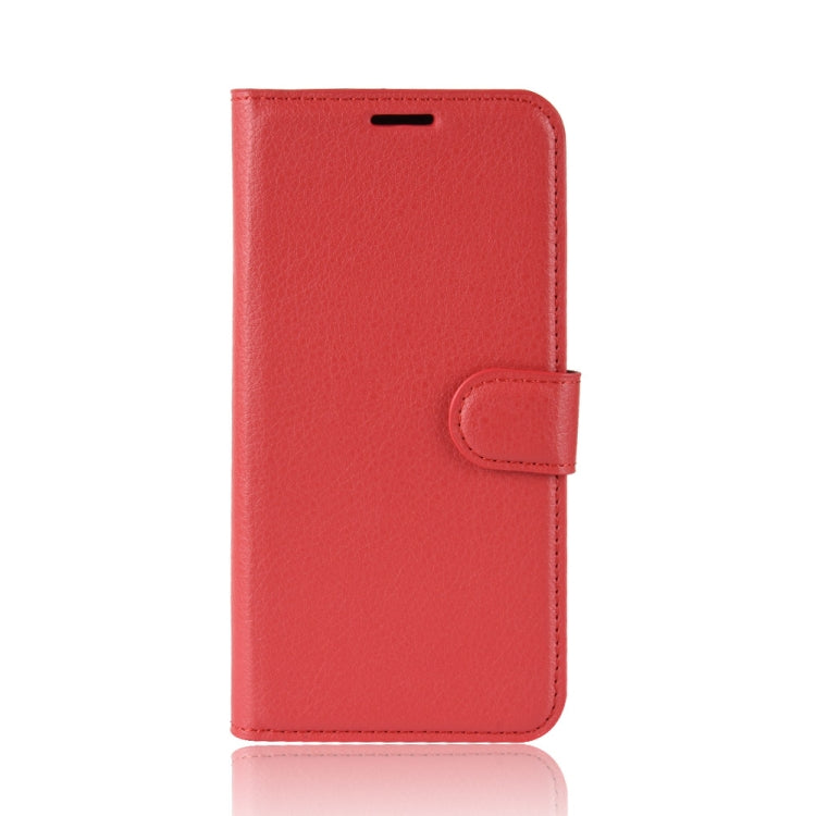 Litchi Texture Horizontal Flip Leather Case for Huawei P30, with Holder & Card Slots & Wallet (Red)