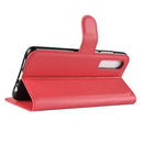 Litchi Texture Horizontal Flip Leather Case for Huawei P30, with Holder & Card Slots & Wallet (Red)