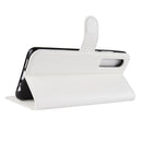 Litchi Texture Horizontal Flip Leather Case for Huawei P30, with Holder & Card Slots & Wallet (White)