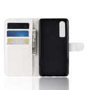 Litchi Texture Horizontal Flip Leather Case for Huawei P30, with Holder & Card Slots & Wallet (White)