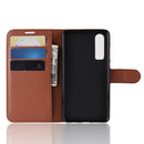 Litchi Texture Horizontal Flip Leather Case for Huawei P30, with Holder & Card Slots & Wallet (Brown)
