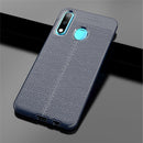 Litchi Texture TPU Shockproof Case for Huawei P30 Lite (Navy Blue)