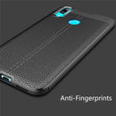 Litchi Texture TPU Shockproof Case for Huawei Y7 (2019) (Grey)
