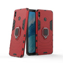 PC + TPU Shockproof Protective Case for Huawei Honor 8X Max, with Magnetic Ring Holder(Red)