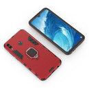 PC + TPU Shockproof Protective Case for Huawei Honor 8X Max, with Magnetic Ring Holder(Red)