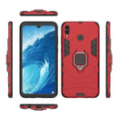 PC + TPU Shockproof Protective Case for Huawei Honor 8X Max, with Magnetic Ring Holder(Red)