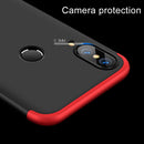 GKK for Huawei P20 Lite PC 360 Degrees Full Coverage Protective Case Back Cover (Black+Red)