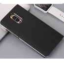 For Huawei Mate 9 Pro Electroplating PC + PU Horizontal Flip Protective Case with Stand Holder & Sleep / Wake-up Function (Black)
