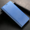 For Huawei Mate 10 Pro Electroplating PC + PU Horizontal Flip Protective Case with Stand Holder & Sleep / Wake-up Function (Blue)