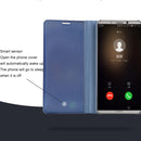 For Huawei Mate 10 Pro Electroplating PC + PU Horizontal Flip Protective Case with Stand Holder & Sleep / Wake-up Function (Blue)