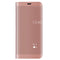 For Huawei Mate 10 Pro Electroplating PC + PU Horizontal Flip Protective Case with Stand Holder & Sleep / Wake-up Function (Rose Gold)