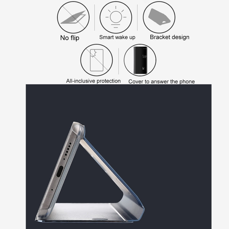 For Huawei Mate 10 Pro Electroplating PC + PU Horizontal Flip Protective Case with Stand Holder & Sleep / Wake-up Function (Rose Gold)