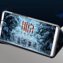 For Huawei Mate 10 Pro Electroplating PC + PU Horizontal Flip Protective Case with Stand Holder & Sleep / Wake-up Function (Silver)