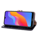 Business Style Oil Wax Texture Horizontal Flip Leather Case for Huawei Y6 (2019) / Honor 8A, with Holder & Card Slots & Wallet (Black)