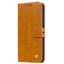 Business Style Oil Wax Texture Horizontal Flip Leather Case for Huawei Y6 (2019) / Honor 8A, with Holder & Card Slots & Wallet (Brown)