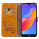 Business Style Oil Wax Texture Horizontal Flip Leather Case for Huawei Y6 (2019) / Honor 8A, with Holder & Card Slots & Wallet (Brown)