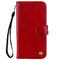 Business Style Oil Wax Texture Horizontal Flip Leather Case for Huawei Y7 (2019), with Holder & Card Slots & Wallet (Red)
