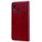 Business Style Oil Wax Texture Horizontal Flip Leather Case for Huawei Y7 (2019), with Holder & Card Slots & Wallet (Red)